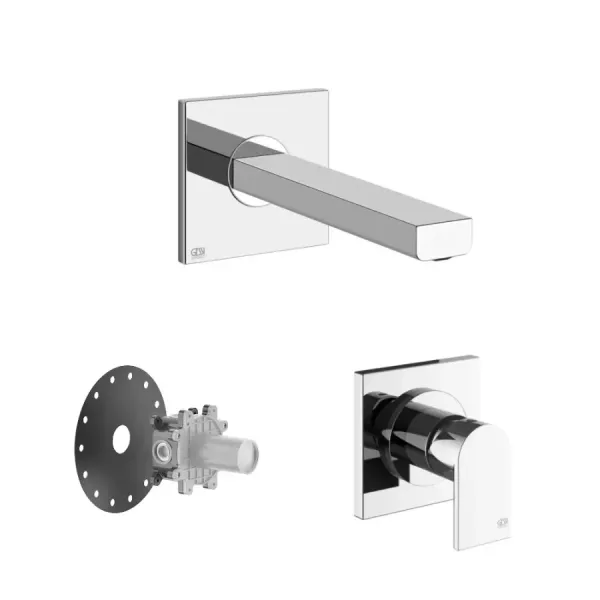 Wall mounted short spout mixer sink Gessi Via Manzoni PF38701 031