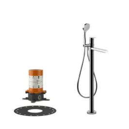 Floor mounted mixer for bathtub Gessi Via Manzoni PF24982 031