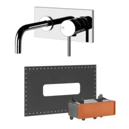 Short spout wall mounted mixer sink Gessi Via Tortona PF44823 031