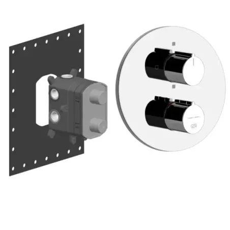 Built-in thermostatic mixer shower Gessi Via Tortona PF38776 031