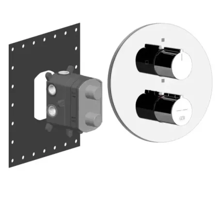 Built-in thermostatic mixer shower Gessi Via Tortona PF38777 031