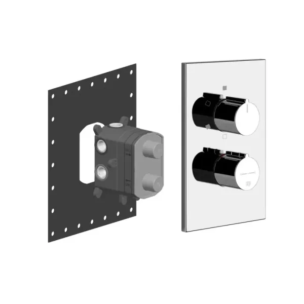 Built-in thermostatic mixer shower Gessi Via Tortona PF38796 031
