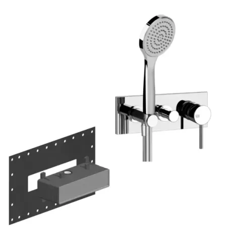 Built-in shower mixer Gessi Via Tortona PF44828 031