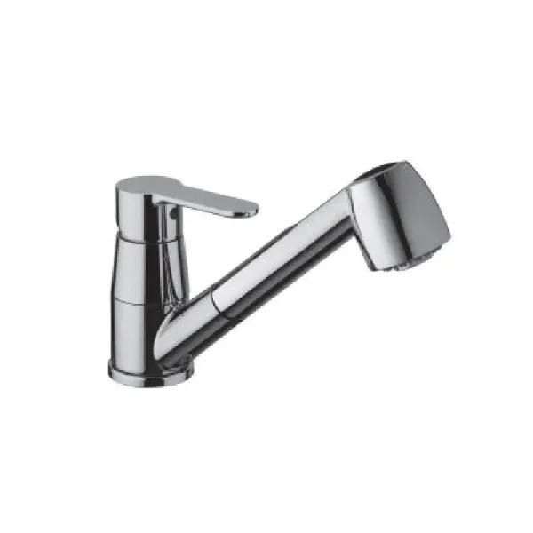 Mitigeur d'évier avec douche extractible Paffoni BLU183CR Bleu