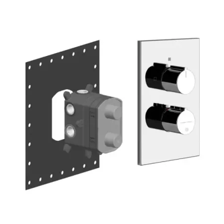Mezclador termostático de ducha empotrado Gessi Via Meravigli PF38792 031