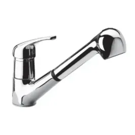 Mixer tap with pull-out shower Paffoni PE183CR Pegaso sink