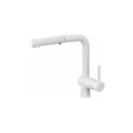 Mezclador de lavabo Paffoni con rociador de ducha extraíble LIG285BO-MET Light