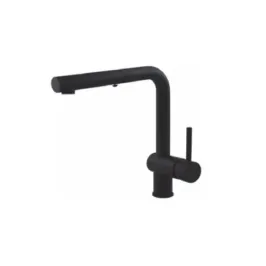 Mixer tap with pull-out shower Paffoni LIG285NO-MET Light sink
