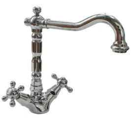 Robinet de lavabo 2 leviers Porta&Bini 62510CR Old Fashion