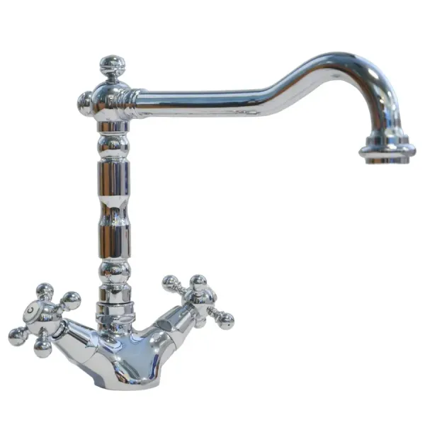 Robinet d'évier 2 leviers Porta&Bini 62570CR Old Fashion