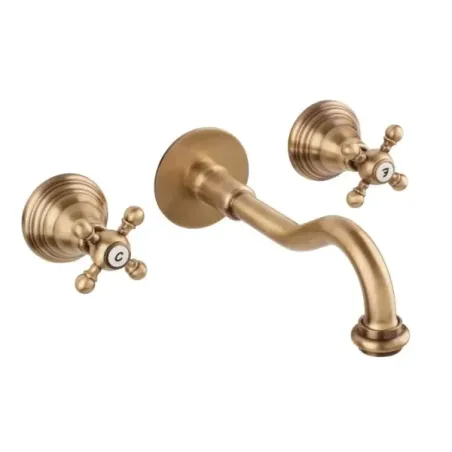 Robinet de lavabo 2 leviers Porta&Bini 62542BR Old Fashion