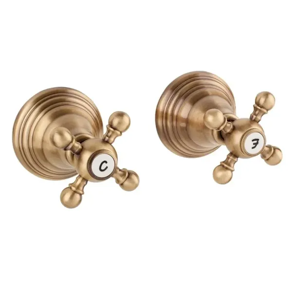 Robinet de douche 2 leviers Porta&Bini 62530BR Old Fashion