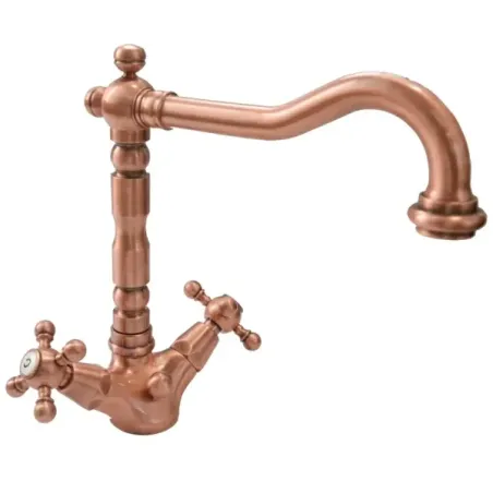 Robinet de lavabo 2 leviers Porta&Bini 62510RA Old Fashion