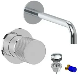 Mitigeur à encastrer bec long Kit lavabo Plisset-4205-R-B-E-464014