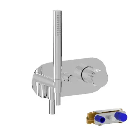 Built-in Shower Mixer Bellosta Diamond kit-D-4200-1-P-E
