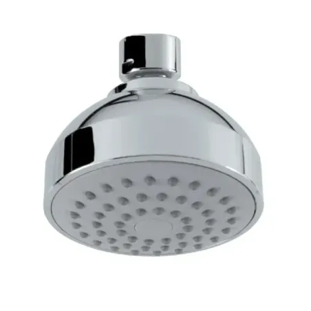 Rociador de ducha Damast Round Serie C1 en ABS redondo Ø 80 mm no inspeccionable antical 52 agujeros color cromo cod. 11764