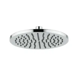 Pommeau de douche rond Damast série Delfino 20T en ABS rond Ø 200 mm anticalcaire 98 trous couleur chrome cod. 14028