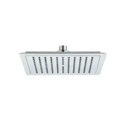 Pommeau de douche Damast Square série Flora Q en ABS carré 225x225x3 mm anticalcaire 120 trous couleur chrome cod. 16900