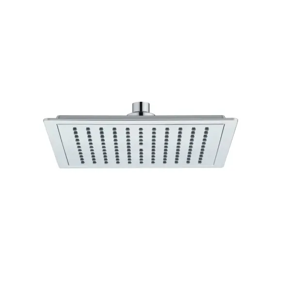 Pommeau de douche Damast Square série Flora Q en ABS carré 225x225x3 mm anticalcaire 120 trous couleur chrome cod. 16900