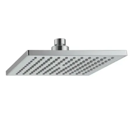 Pommeau de douche Damast Square série Petalo 20Q en ABS carré 200x200x10 mm anticalcaire 120 trous couleur chrome cod. 13931