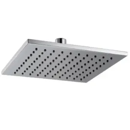 Douchekop Damast Square Saturno serie 20Q in vierkant messing 20x20 cm antikalk 100 gaten chroom kleur cod. 13940