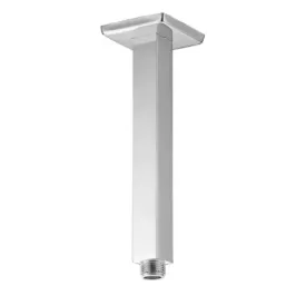 Damast Shower head arm Idra 20 series in square brass 200x25x25 mm ceiling chrome color code 12593