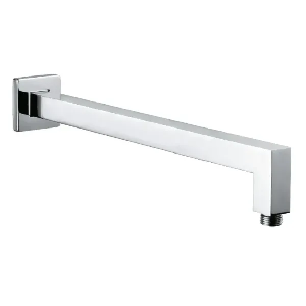 Bras de douche Damast série Cassiopea 35 en laiton carré 350x25x25 mm montage mural couleur chrome cod. 12609