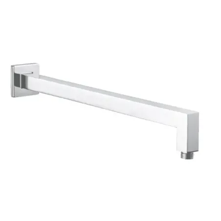 Damast Shower head arm Cassiopea 35 series in square brass 350x25x25 mm wall mounted matt white colour code 15361
