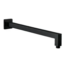Damast Shower head arm Cassiopea 35 series in square brass 350x25x25 mm wall mounted matt black colour code 15363