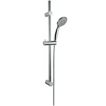 Damast Shower Rail Renovo 2.0 series stainless steel rod with ABS shower head and flexible hose chrome color code 15445