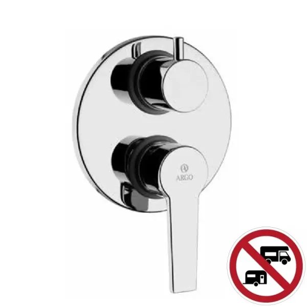 Built-in shower mixer Argo RN C330/01 Round