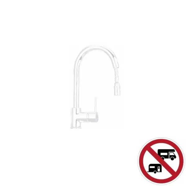 Mixer with pull-out shower Argo 2486/03E Milano sink